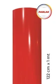 Parlak Kırmızı Kendinden Yapışkanlı Kaplama Folyosu 122 CM X 1 MT thumbnail 1