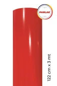 Parlak Kırmızı Kendinden Yapışkanlı Kaplama Folyosu 122 CM X 3 MT - 1