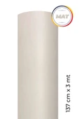 Mat Beyaz Kendinden Yapışkanlı Kaplama Folyosu 137 CM X 3 MT - 1