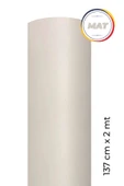 Mat Beyaz Kendinden Yapışkanlı Kaplama Folyosu 137 CM X 2 MT - 1