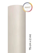 Mat Beyaz Kendinden Yapışkanlı Kaplama Folyosu 75 CM X 2 MT - 1