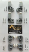 aym akasya yapı market DUŞAKABİN TEKER SETİ BELLA SERİSİ 1 SABİT 2 HAREKETLİ DUŞAKABİNLER (GRİ RENK) - 1