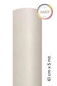 Mat Beyaz Kendinden Yapışkanlı Kaplama Folyosu 61 CM X 5 MT thumbnail 1