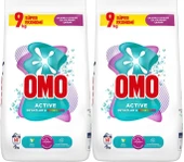 Omo Matik Toz Çamaşır Deterjanı 18KG Beyazlar ve Renkliler (120 Yıkama) (2PK*9KG) - 1