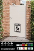 DİKKAT KÖPEK VAR STICKER 27 x 19 cm - 2