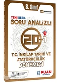 8. Sınıf LGS T.C. İnkılap Tarihi ve Atatürkçülük Soru Analizli 20+1 Deneme Puan Yayınları - 1