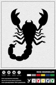 SCORPION UP STICKER 15 x 20 cm - 1