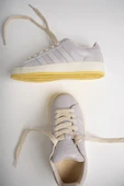 Muggo KAMPUS Garantili Kadın Ortopedik Günlük Bağcıklı Yürüyüş Koşu Sneaker Spor Ayakkabı  LİLA 39 - 2