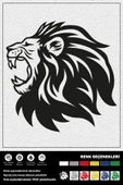 KÜKREYEN ASLAN STICKER 20 x 20 cm - 1