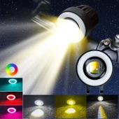 Off-Road Sis Lambası Sarı-Beyaz 7 Renk Gündüz Ledli Dönerli 12-60v (Set Olarak) - 2