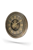 Efe Mark Premium Serisi Antik Eskitme Kadranlı Döner Çarklı 60 Santimetre Ev ve Ofis Duvar Saati Roma Rakamlı Gold thumbnail 2