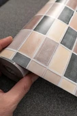 Desenli Kendinden Kendinden Yapışkanlı Kaplama Folyosu 90 CM X 1 Mt ECCE9027 - 4