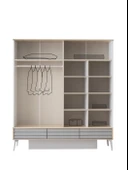 Asil 4 Kapaklı Aynalı Elbise Dolabı Gardrop 180x51x200cm - 4