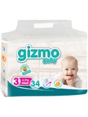 Gizmo Bebek Bezi Paketi 4 - 9 kg 3 Numara 34'lü - 1