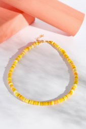 Kırçıllı Fimo Boncuk Kolye, Choker Kolye - 1