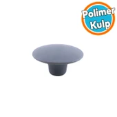 Mantar Kulp Düğme 1 ADET Mobilya Dolabı Çekmece Mutfak Dolap Kulpu Kulbu Plastik Gri thumbnail 1