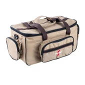 Çok Amaçlı Malzeme Çantası - Büyük - Kum - 35021 - Balıkçı Çantası - Seyahat Çantası thumbnail 8