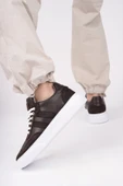 Muggo LOGAN Kalın Taban Bağcıklı Erkek Günlük Sneaker Spor Ayakkabı  KAHVERENGİ 44 thumbnail 7