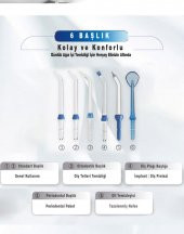 WaterPulse WP-V700Plus-B Water Flosser Profesyonel, Masajlı, 1000ml Diş/Protez Bakım ve Ağız Duşu - 7