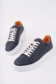 Muggo PİNTO Kalın Taban Bağcıklı Erkek Günlük Sneaker Spor Ayakkabı  LACİVERT 40 thumbnail 3