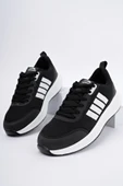 Muggo KENS Garantili Erkek Ortopedik Günlük Bağcıklı Yürüyüş Koşu Sneaker Spor Ayakkabı  SİYAH- BEYAZ 40 - 9