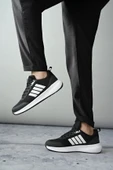 Muggo KENS Garantili Erkek Ortopedik Günlük Bağcıklı Yürüyüş Koşu Sneaker Spor Ayakkabı  SİYAH- BEYAZ 40 - 5