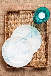 Mart Home Mix and Match  2li Marble Pasta Tabağı - 1