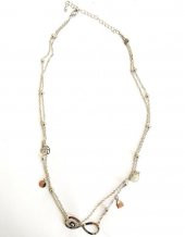 Nazar Boncuklu Bijuteri Sonsuzluk Kolye Gümüş Renk thumbnail 4