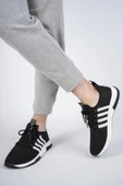 Muggo Runn Unisex Ortopedik Günlük Garantili Yürüyüş Koşu Sneaker Spor Ayakkabı  SİYAH- BEYAZ 37 - 2