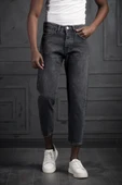 FBI Pamuklu Taş Yıkama Boyfriend (Mom Jean) Kot Pantolon - 9