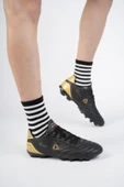 Muggo Pascal Unisex Garantili Krampon Halı Saha Futbol Spor Ayakkabı  SİYAH - ALTIN 42 - 4