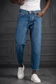 FBI Pamuklu Taş Yıkama Boyfriend (Mom Jean) Kot Pantolon - 3