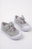 Muggo MOLİNA Cırtlı Fiyonklu Günlük Kız Çocuk İlk Adım Bebek Spor Ayakkabı  GÜMÜŞ 20 thumbnail 4