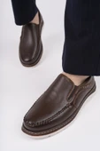 Muggo ROBBY Slip-On Bağcıksız Erkek Günlük Casual Ayakkabı  KAHVERENGİ 42 - 6