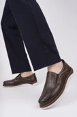 Muggo ROBBY Slip-On Bağcıksız Erkek Günlük Casual Ayakkabı  KAHVERENGİ 42 - 5