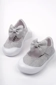 Muggo MOLİNA Cırtlı Fiyonklu Günlük Kız Çocuk İlk Adım Bebek Spor Ayakkabı  GÜMÜŞ 20 thumbnail 1