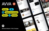 AVVA Agency and Portfolio HTML&CSS Teması - 1