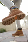 Muggo CATEX Garantili Kaymaz Taban Suya Soğuğa Dayanıklı Unisex Kışlık Bot  CAMEL 37 - 3