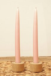 Mart Home 2li Şamdan Mumu Pembe- 25 cm - 1