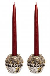 Mart Home Bordo 2li Şamdan Mum - 1