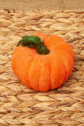 Mart Home Balkabağı Mum 10 cm - 2