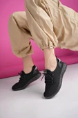 Muggo YUKON Unisex Ortopedik Günlük Garantili Yürüyüş Koşu Sneaker Spor Ayakkabı  SİYAH 36 - 3