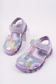 Muggo SLYVESTER Günlük Önü Kapalı Cırtlı Unisex Çocuk Sandalet  LİLA 26 thumbnail 1