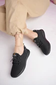 Muggo YUKON Unisex Ortopedik Günlük Garantili Yürüyüş Koşu Sneaker Spor Ayakkabı  SİYAH 36 - 9
