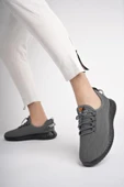 Muggo YUKON Unisex Ortopedik Günlük Garantili Yürüyüş Koşu Sneaker Spor Ayakkabı  FÜME 45 - 2