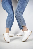 Muggo MGPARKER Unisex Günlük Garantili Yürüyüş Koşu Sneaker Spor Ayakkabı  BEYAZ 44 - 1