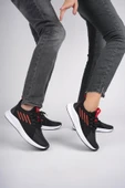 Muggo SCARPA Unisex Ortopedik Günlük Garantili Yürüyüş Koşu Sneaker Spor Ayakkabı   KIRMIZI 39 - 3