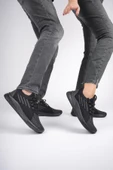 Muggo SCARPA Unisex Ortopedik Günlük Garantili Yürüyüş Koşu Sneaker Spor Ayakkabı   SİYAH 44 - 6