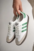 Muggo JABBAR Unisex Ortopedik Günlük Garantili Bağcıklı Yürüyüş Koşu Sneaker Spor Ayakkabı  YEŞİL 36 - 4