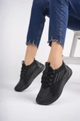 Muggo SCARPA Unisex Ortopedik Günlük Garantili Yürüyüş Koşu Sneaker Spor Ayakkabı   SİYAH 44 - 10